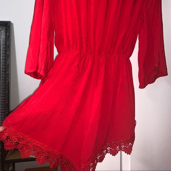 RED ROMPER - Picture 4 of 5